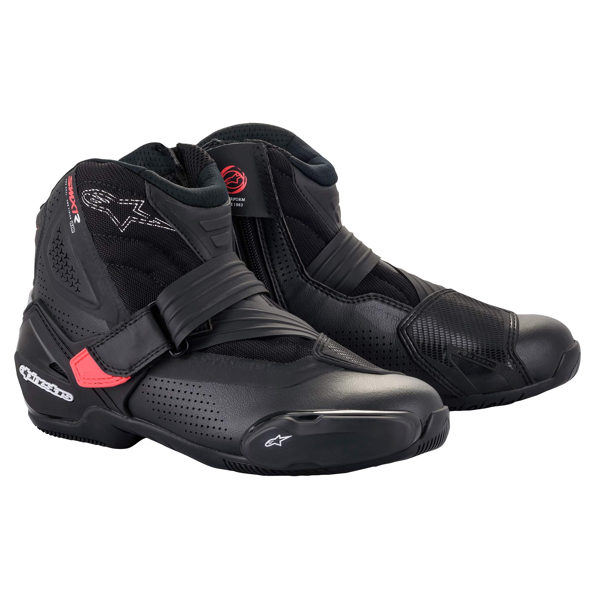 Alpinestars Women's Stella SMX-1 R V2 Vented Boots (38) (BLACK/DIVA PINK)