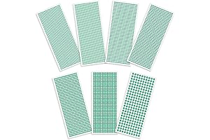 5720pcs Green Self-Adhesive Bling Jewel Green Face Jewels Stick On