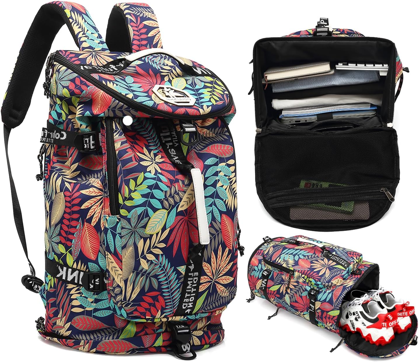 gym duffel bag backpack wrestling bag with shoe compartment 4 kinds of back method waterproof sports walking laptop - Image 2