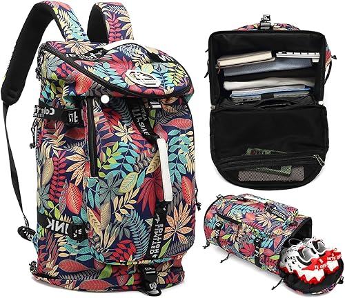 Miniatura 2 de gimnasio bolsa de lona mochila bolsa de lucha libre con compartimento para zapatos 4 tipos de método trasero impermeable deportes caminando portátil