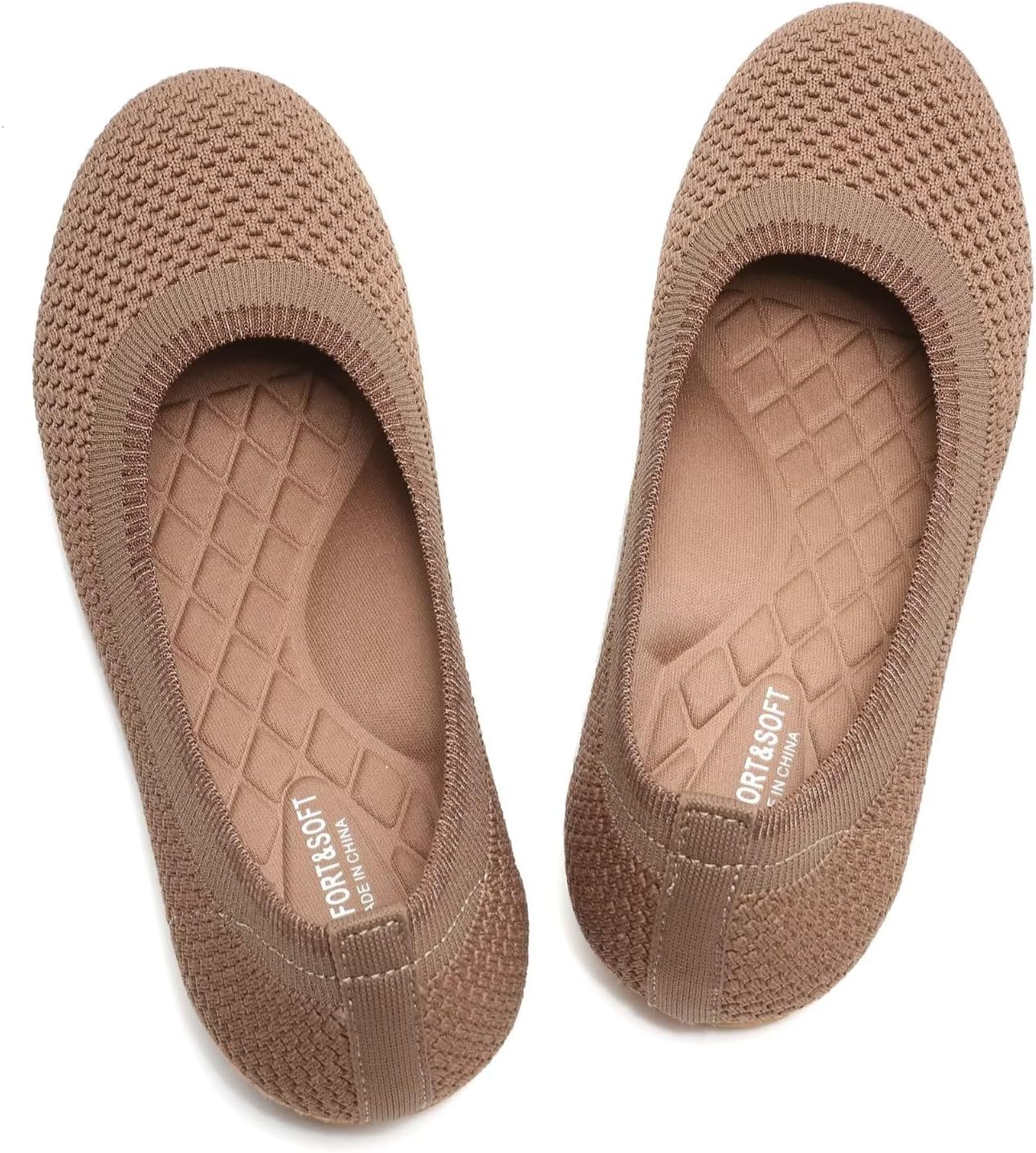 Women's Ballet Flats Classic Dressy Shoes Comfortable Foldable Walking Work Shoes with Arch Support - Image 4