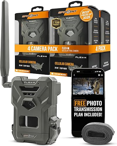 Miniatura 15 de SPYPOINT Flex-M - Cámara de rastro celular – Los mejores accesorios de caza, no necesita WiFi, visión nocturna, activada por movimiento, LTE de Solo