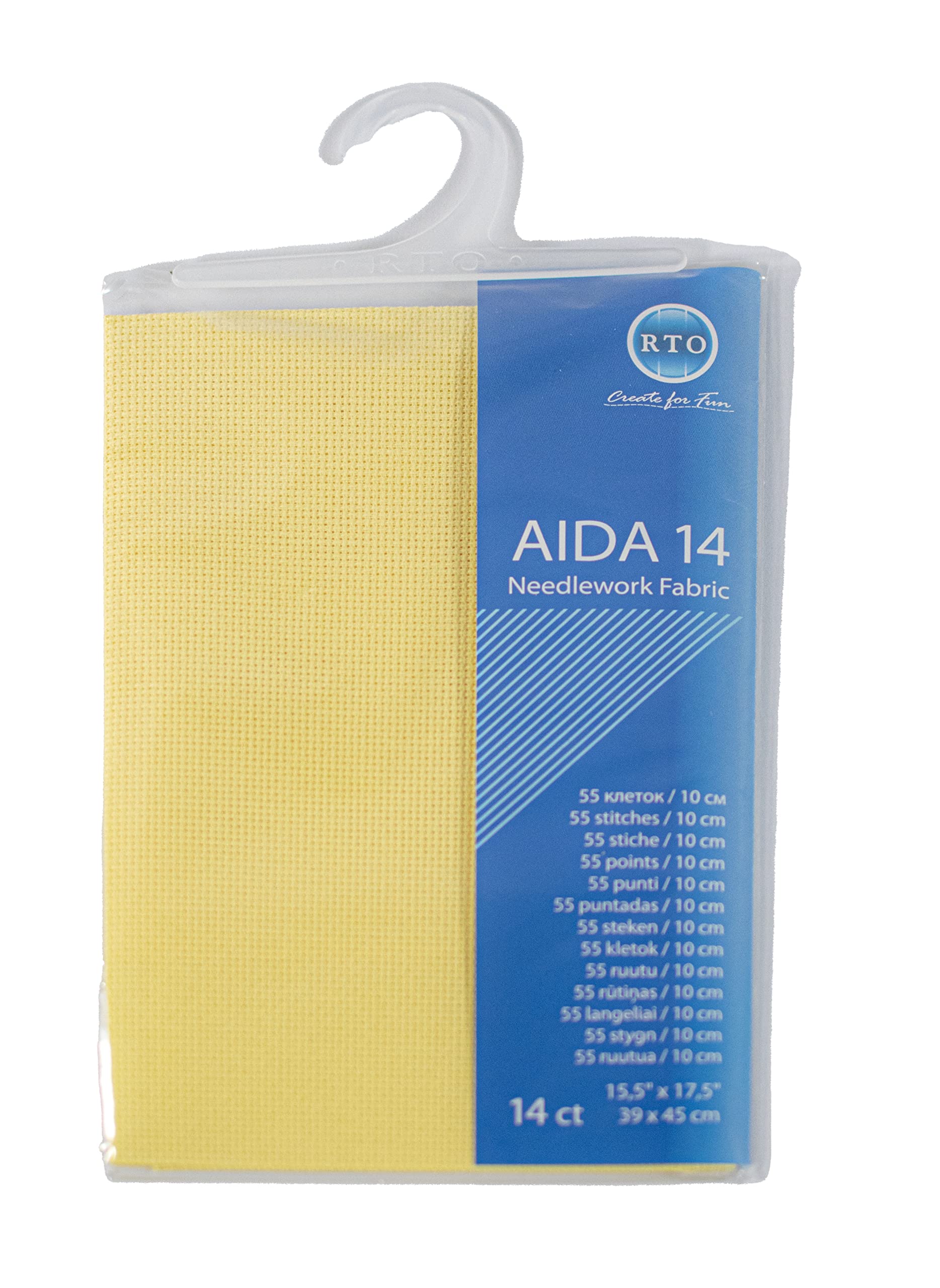 Mouldmaster Aida 14 Count Yellow, 39cm x 45cm