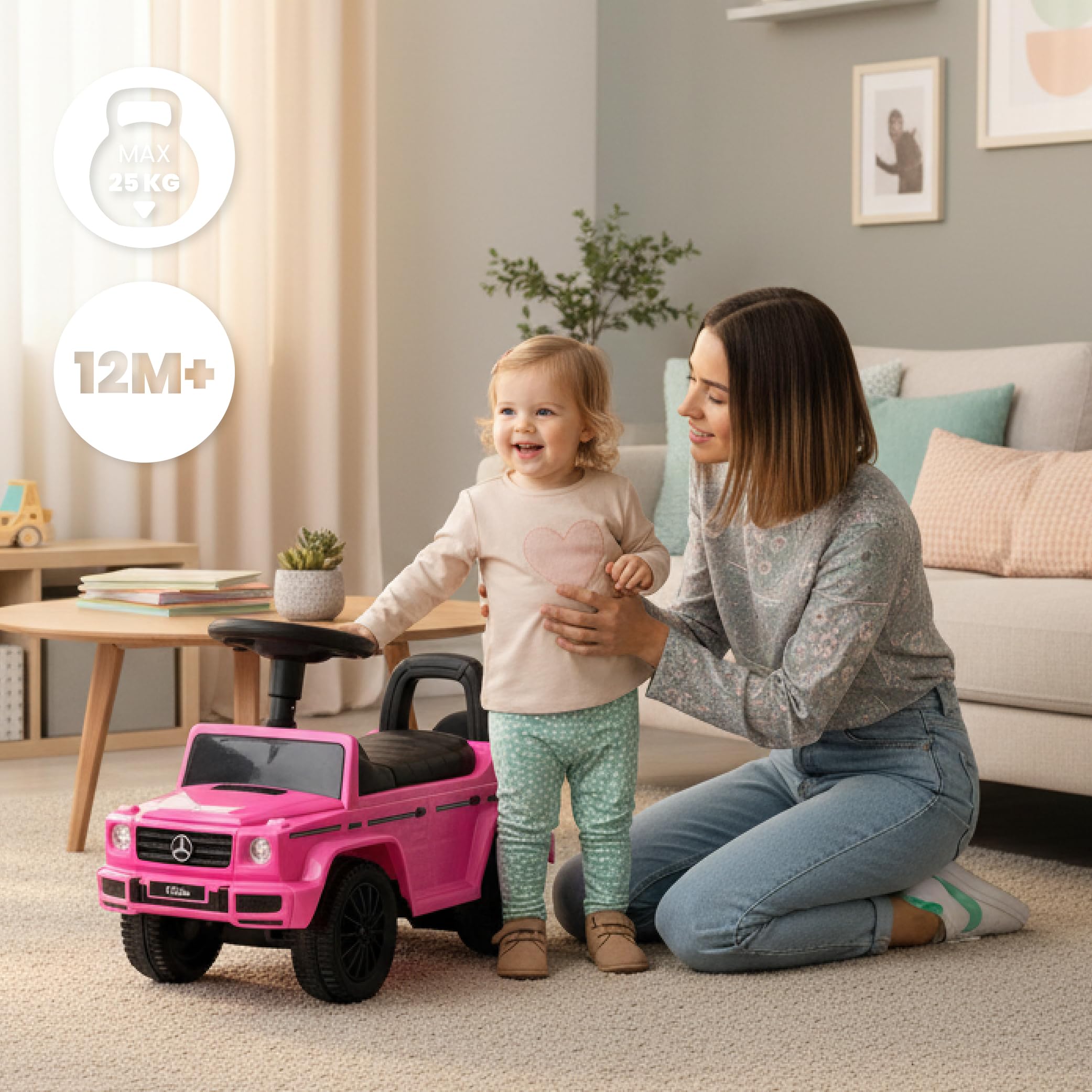 Mercedes C-Class Kindervoertuig, Loopauto met Claxon, ride