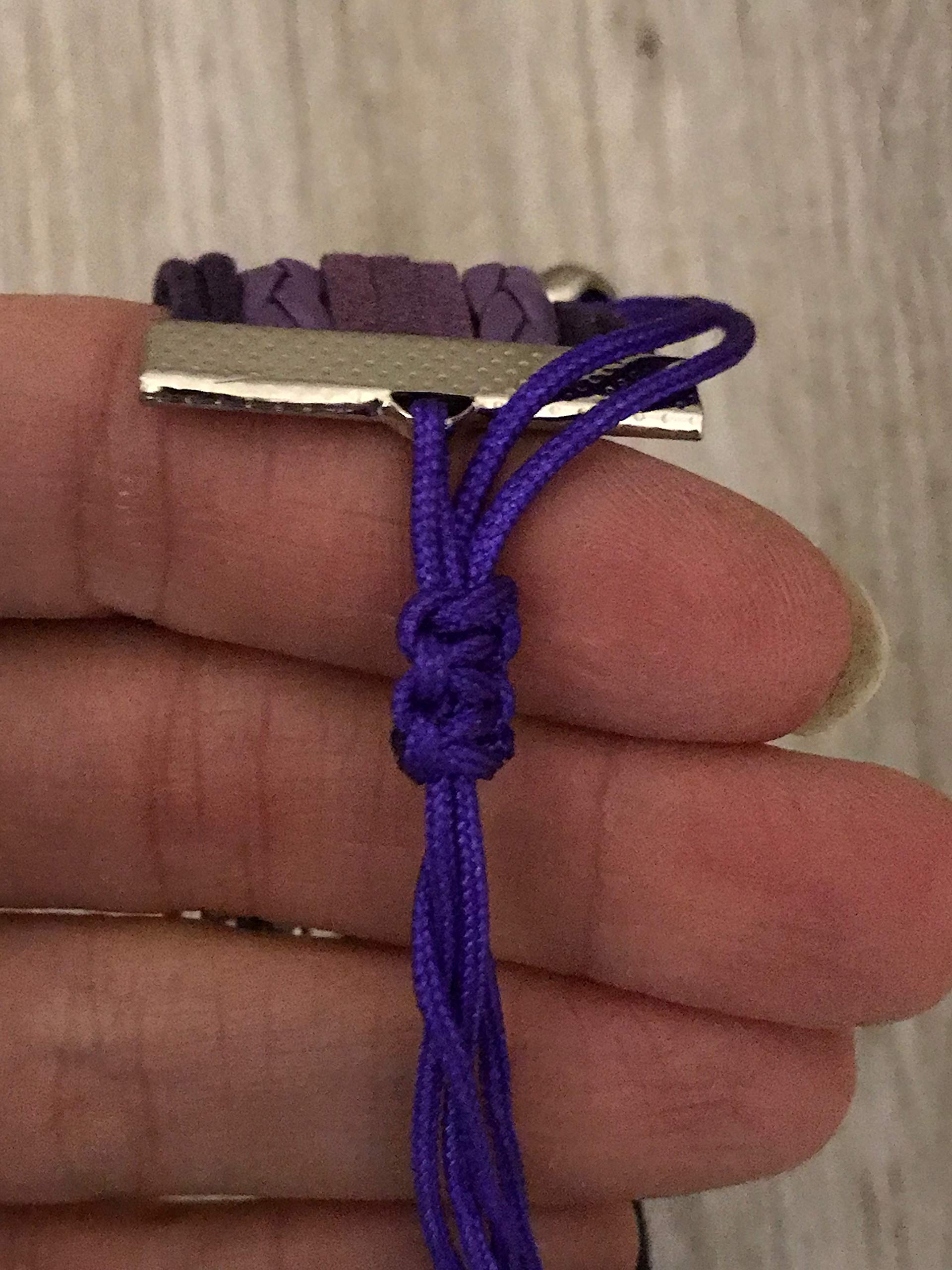 Sportybella Volleyball Charm Bracelet - Volleyball Jewelry - Volleyball She Believed She Could Bracelet for Volleyball Players - Perfect Volleyball Gifts for Players (Purple/White)