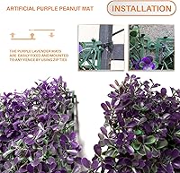 Vista 7 de TANG Paneles de pared de césped falso de maní, telón de fondo de 20 x 20 pulgadas, paneles de boj artificiales, decoración de pared verde, pared