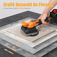 Vistreck Vezeték nélküli Csempelehúzó Vibráló Gép 21V 130mm Szívópohárrral 6