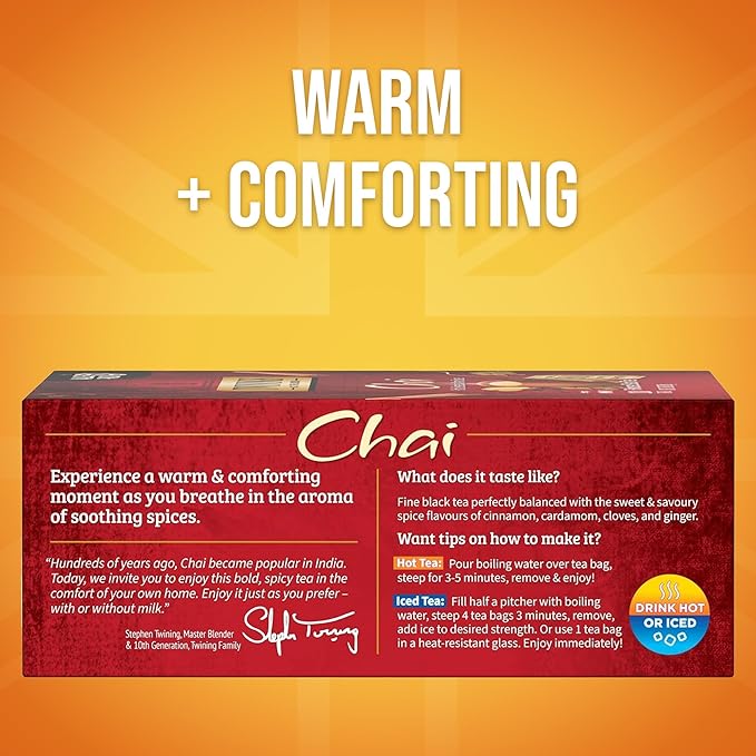 Té Negro Chai en Saquitos, 100 Unidades, Mezcla de Especias miniatura 2