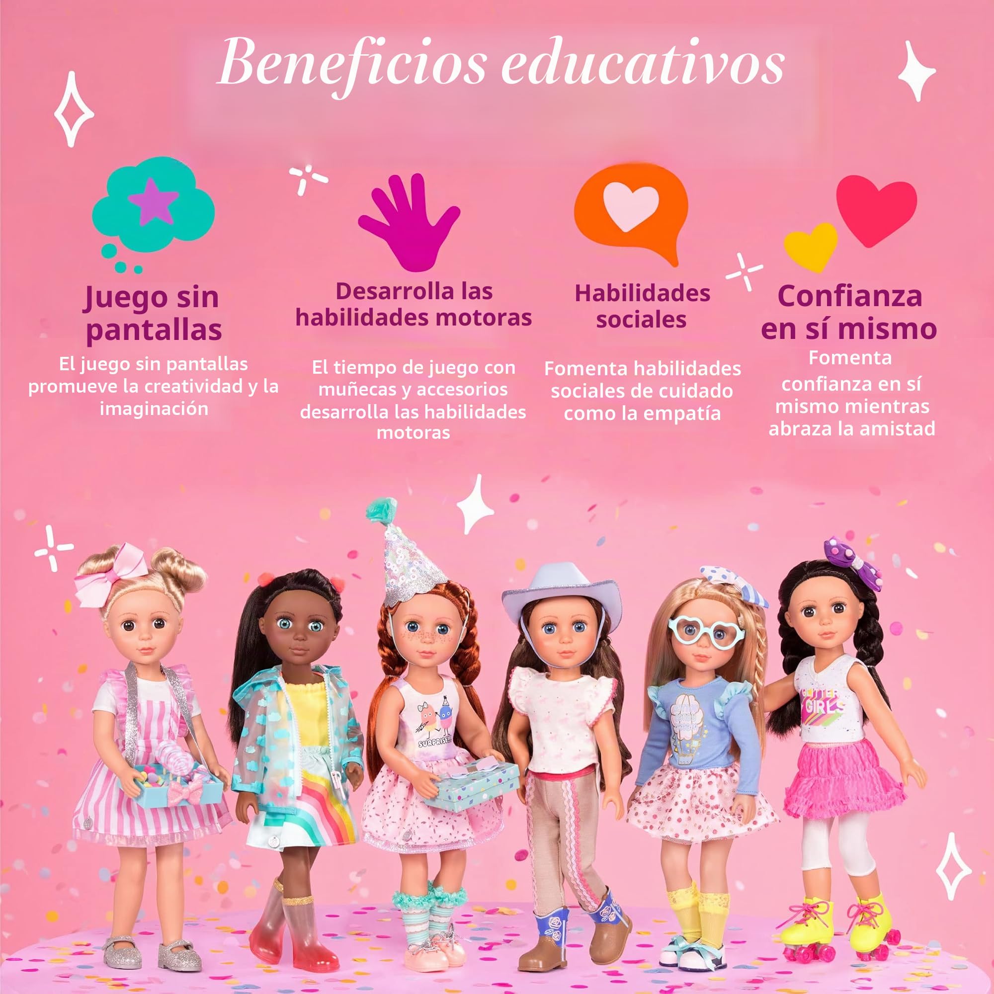 Glitter Girls Coche descapotable púrpura con muñeca Candice