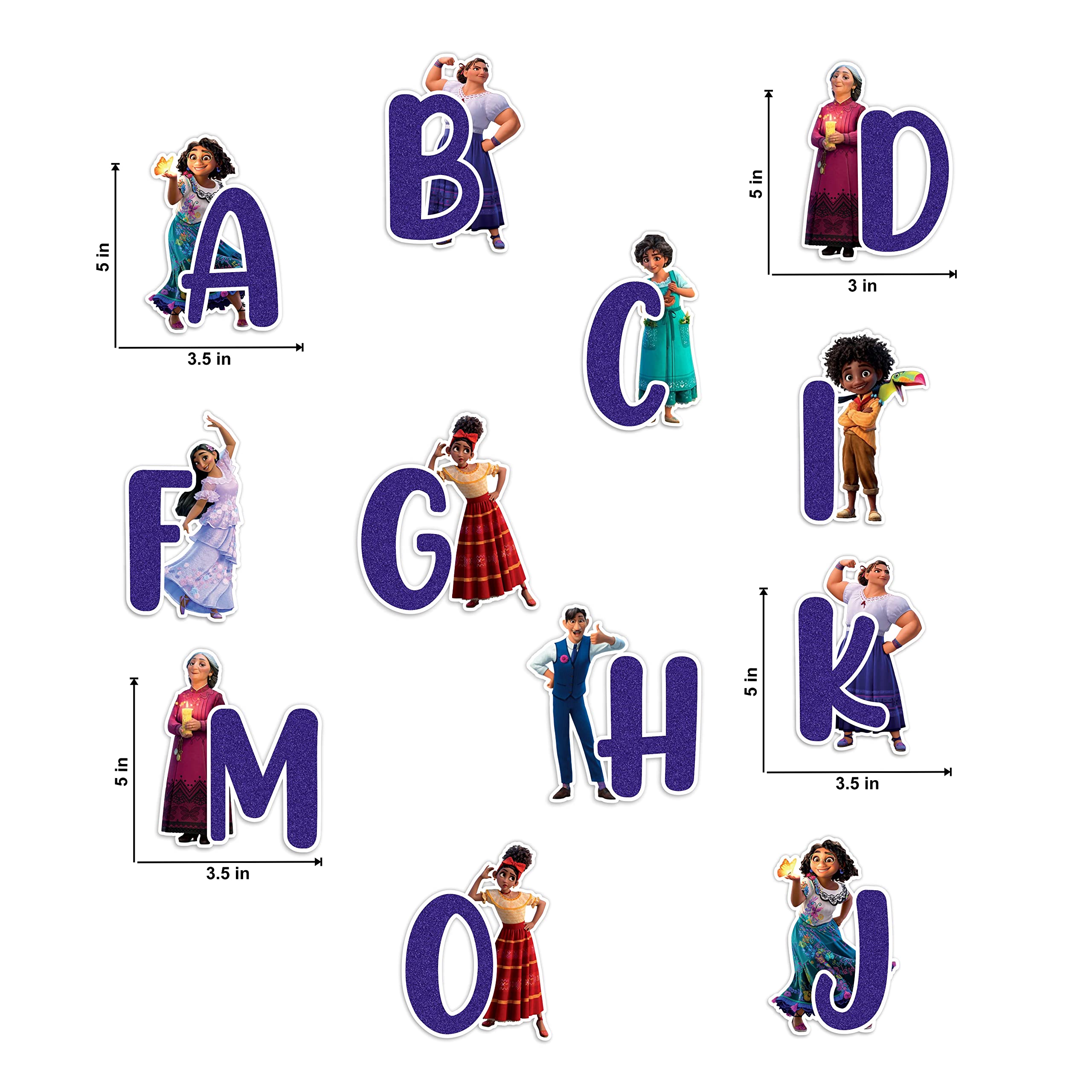 Seyal® Encato A - Z Alphabet Wall Sticker, Small - Image 3