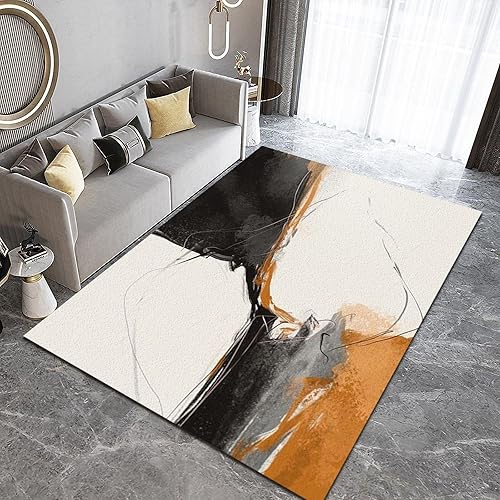 Miniatura 27 de Alfombras clásicas de mármol azul real, alfombra de lujo con tinta salpicada dorada para sala de estar, suave, lavable, resistente a la estilo-02