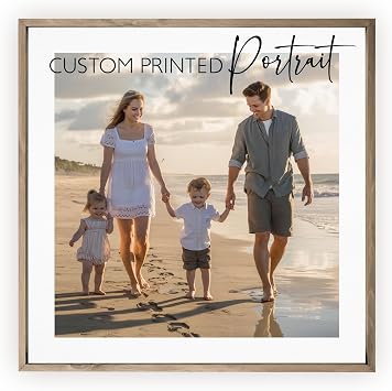 Custom Photo Portrait on Canvas Board Personalized Framed Wall Art
