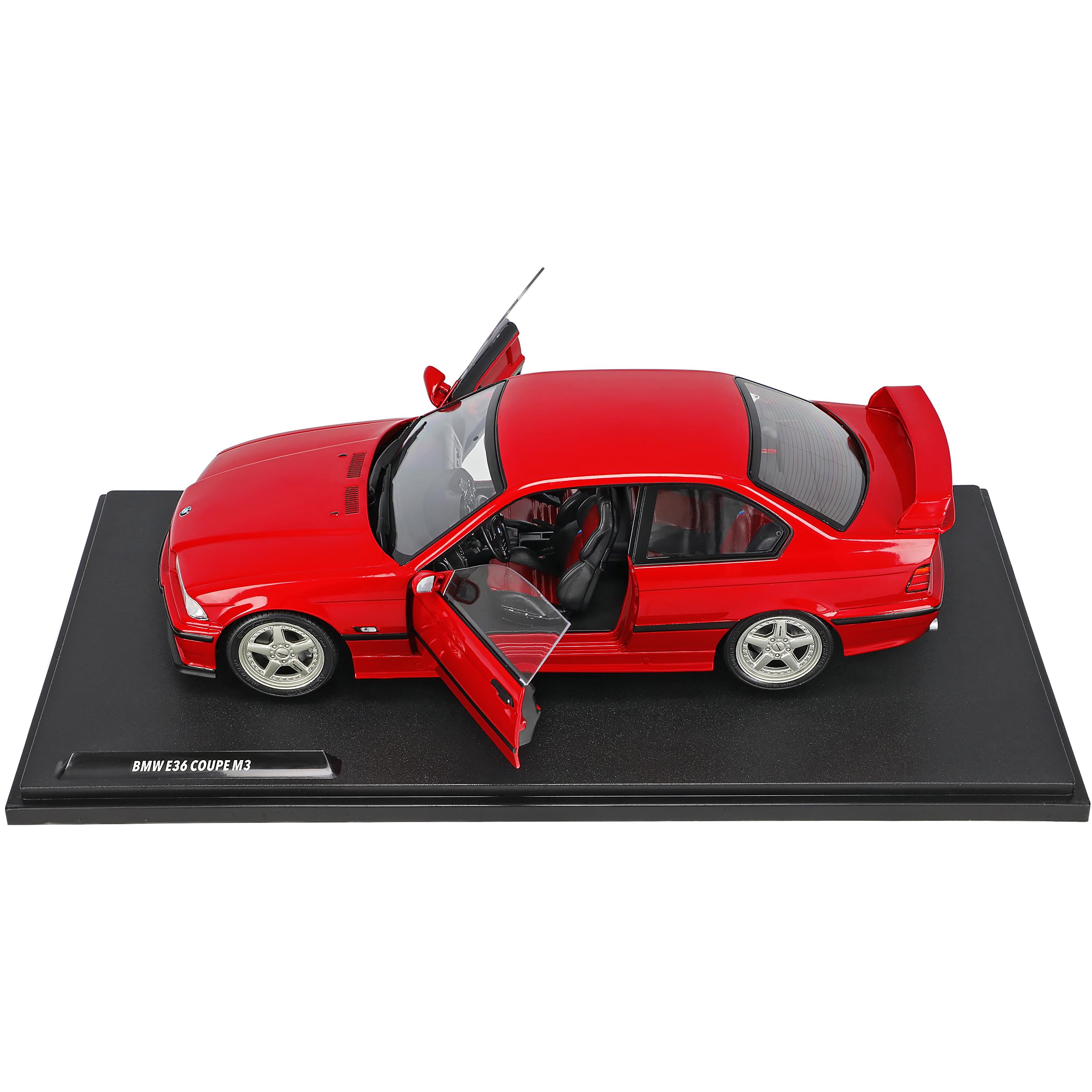 B*M*W 3er E36 M3 Coupe Rot 1990-2000 mit Sockel 1/18 Solido Modell Auto