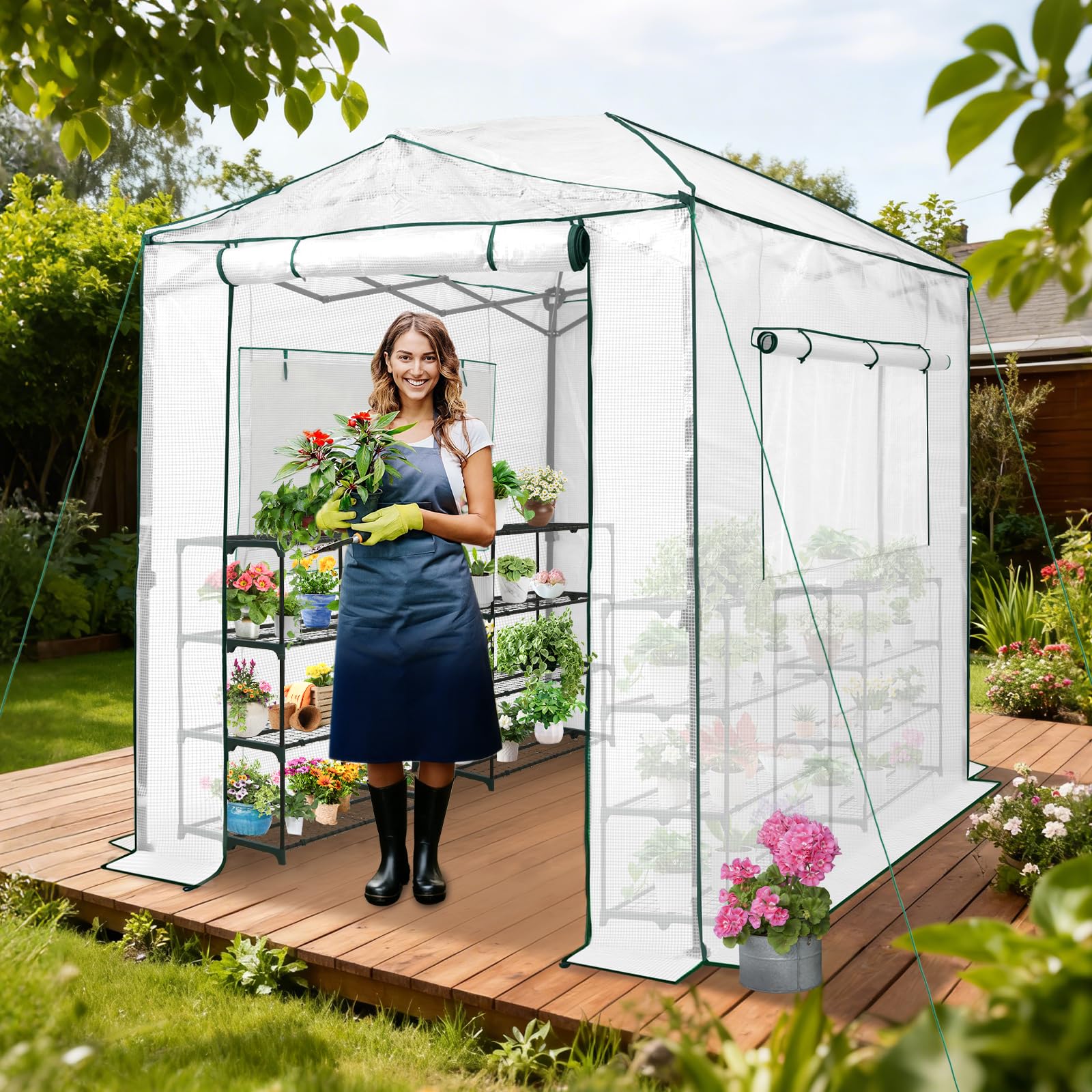 Amazon.com : EAGLE PEAK Instant Pop-up Greenhouse, Indoor