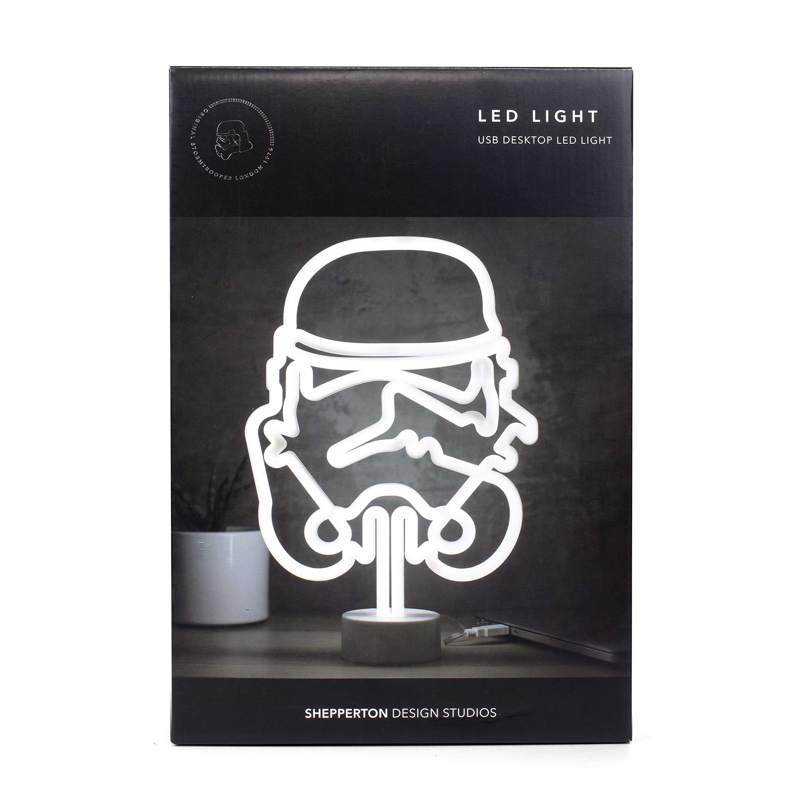 Original Stormtrooper Neon Tube Light LED Schild, weiß STMTRPTL
