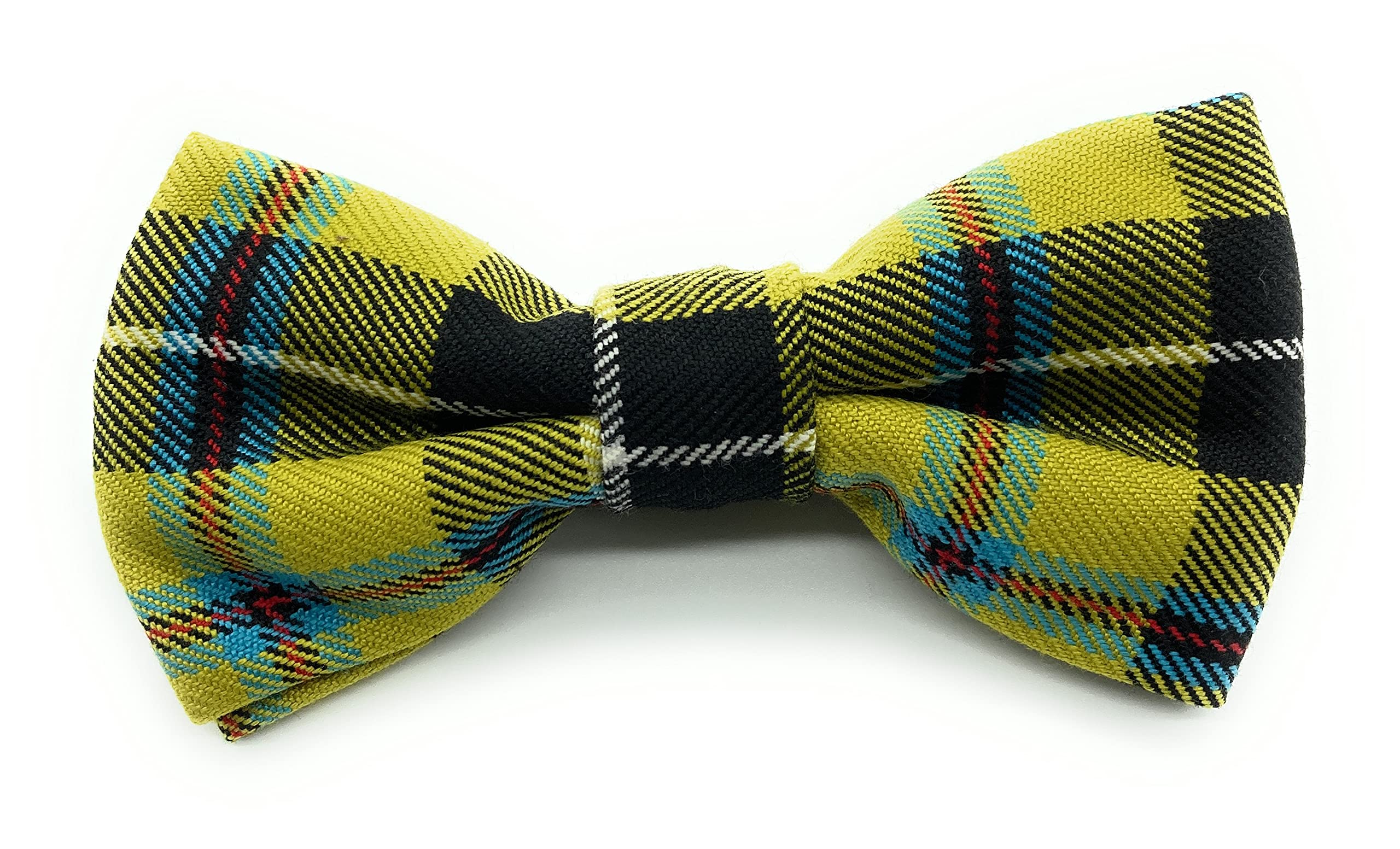 Highland Tweed Yellow Gents Cornish National Tartan Pre-Tied Bow Tie