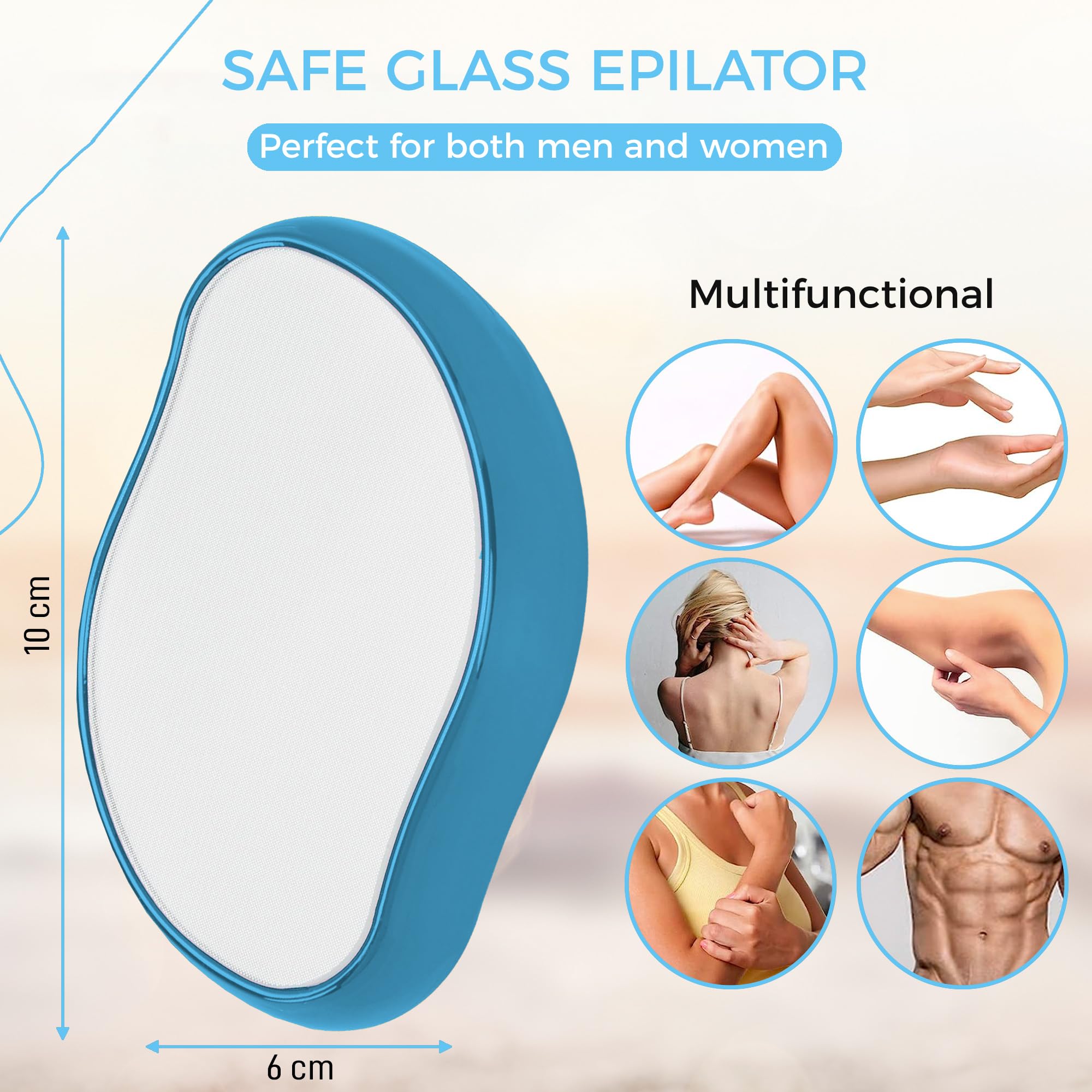 WS WorlsTrend Crystal Epilator - Crystal Hair Eraser - Crystal Hair Removal Stone - Easy Quick Crystal Hair Removal for Men and Women - Physical Hair Removal Epilator - Skin Exfoliator. - Image 2