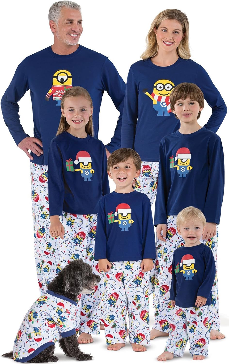 PajamaGram Holiday Pajamas Family Fleece Minion Pajamas