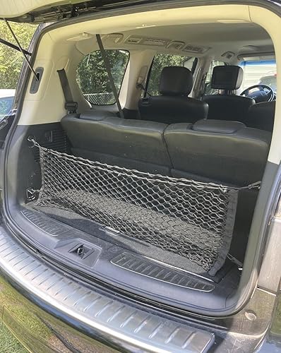 Miniatura 2 de Red de carga organizadora de maletero para Infiniti QX56 QX80 2004-2023 – Red de carga estilo sobre para SUV – Organizador de maletero de coche de
