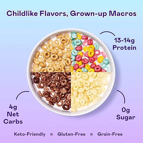 Miniatura 3 de Cereal Magic Spoon - Paquete de 4 piezas de sabores surtidos - Cereal para el desayuno keto sin gluten y sin granos bajo en carbohidratos alto en