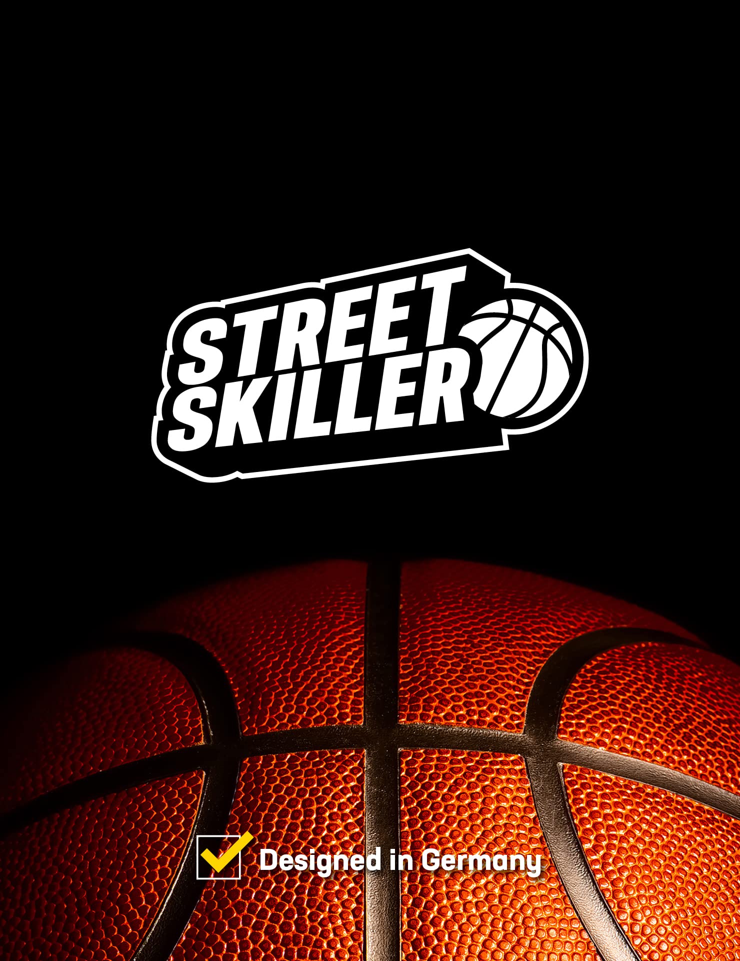 STREET SKILLER Canestri da Basket, Cestino Pallacanestro con Supporto a Parete