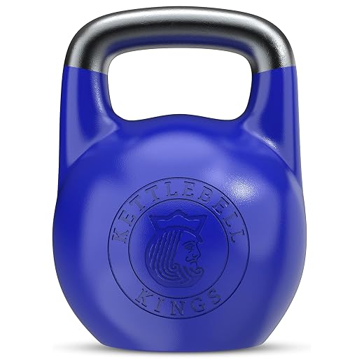 Kettlebell Kings | 33mm Competition style Kettlebell Weights For Women & Men | Designed For Comfort in High Repetition Workouts | Superior Balance For Better Workouts (12KG)