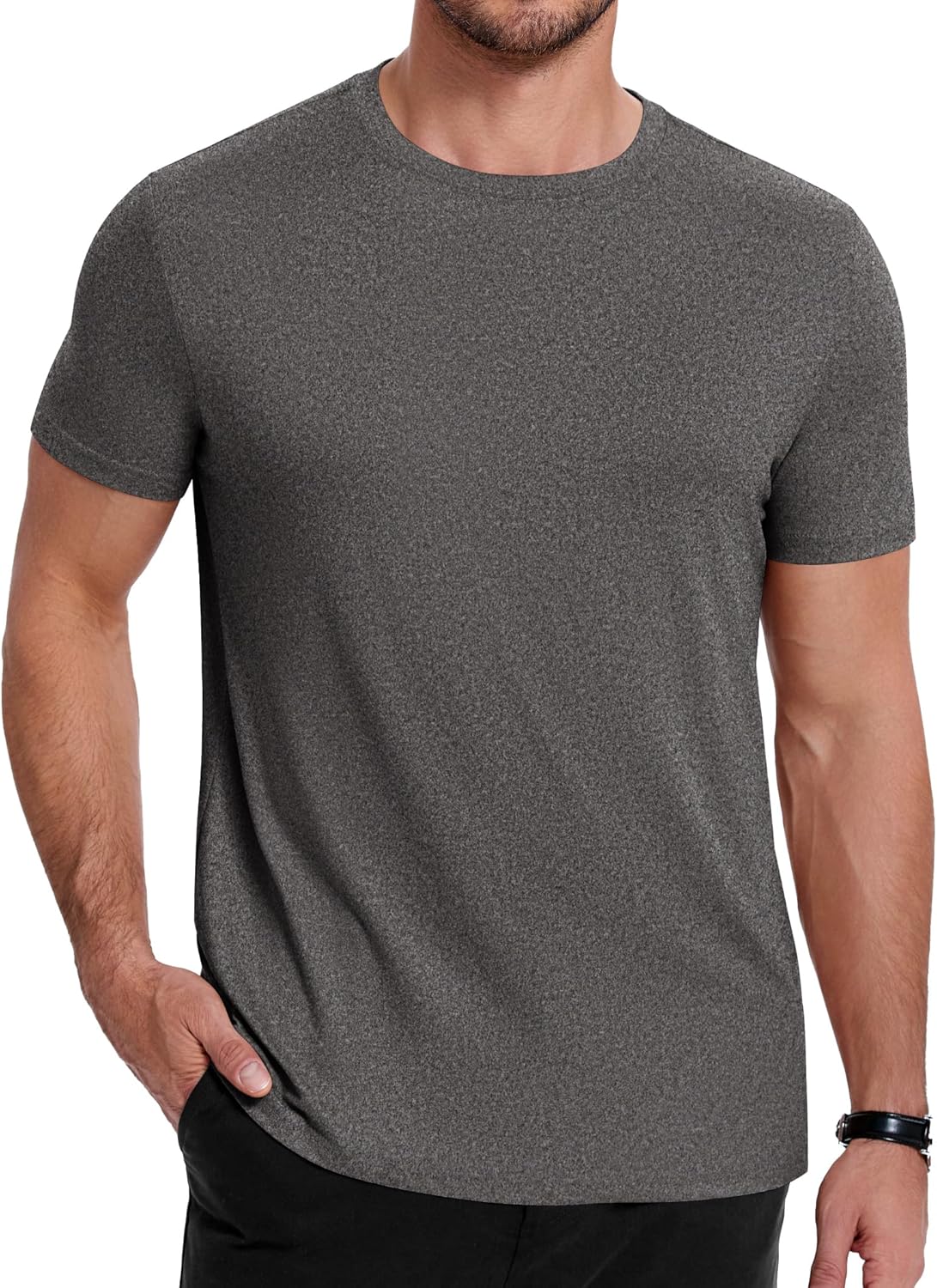 COOFANDY Men's Short Sleeve T-Shirts Crew Neck Casual Summer T Shirts 1-3 Pack Basic Tee Shirt