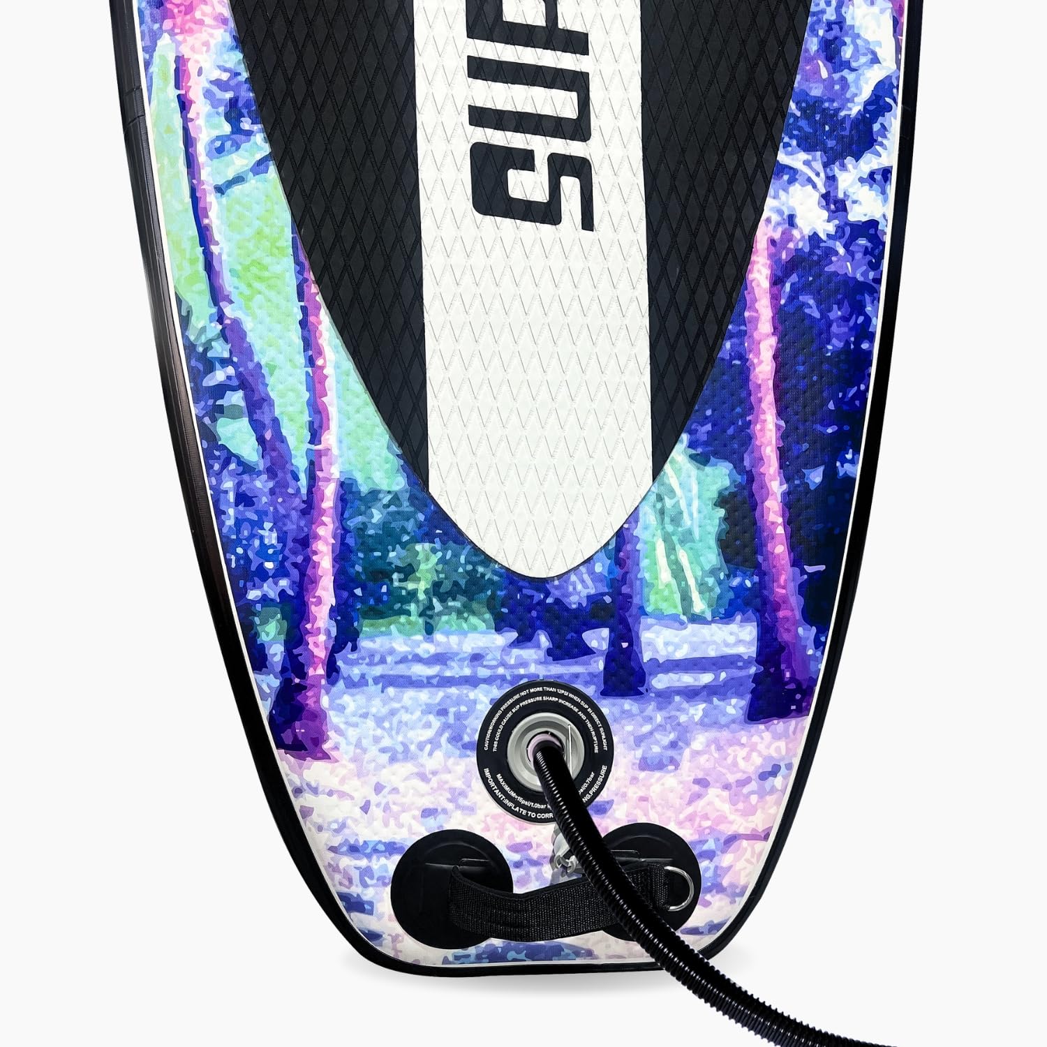 SUPRFIT Stand-Up Paddling Board Sunset Vice, 330 x 79 x 15 cm, Drop-Stitch-Light-Konstruktion, mit Transport-Rucksack, Multicolour