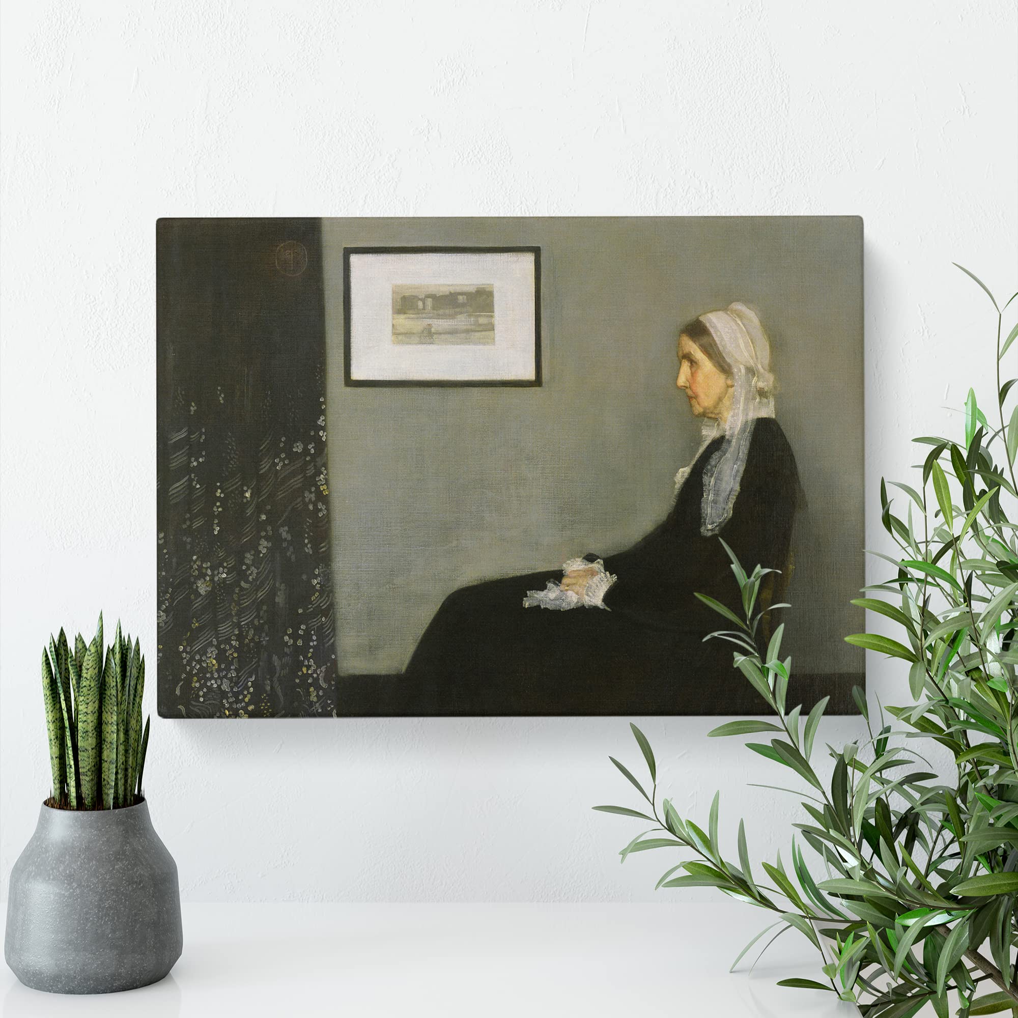 Artists Mother Vol.1 By James McNeil Whistler Canvas Print, Mixed, 25L x 50W cm - Image 3