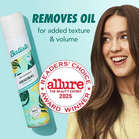 Batiste Dry Shampoo, Waterless shampoo, Original, 3.81oz, Pack of 3