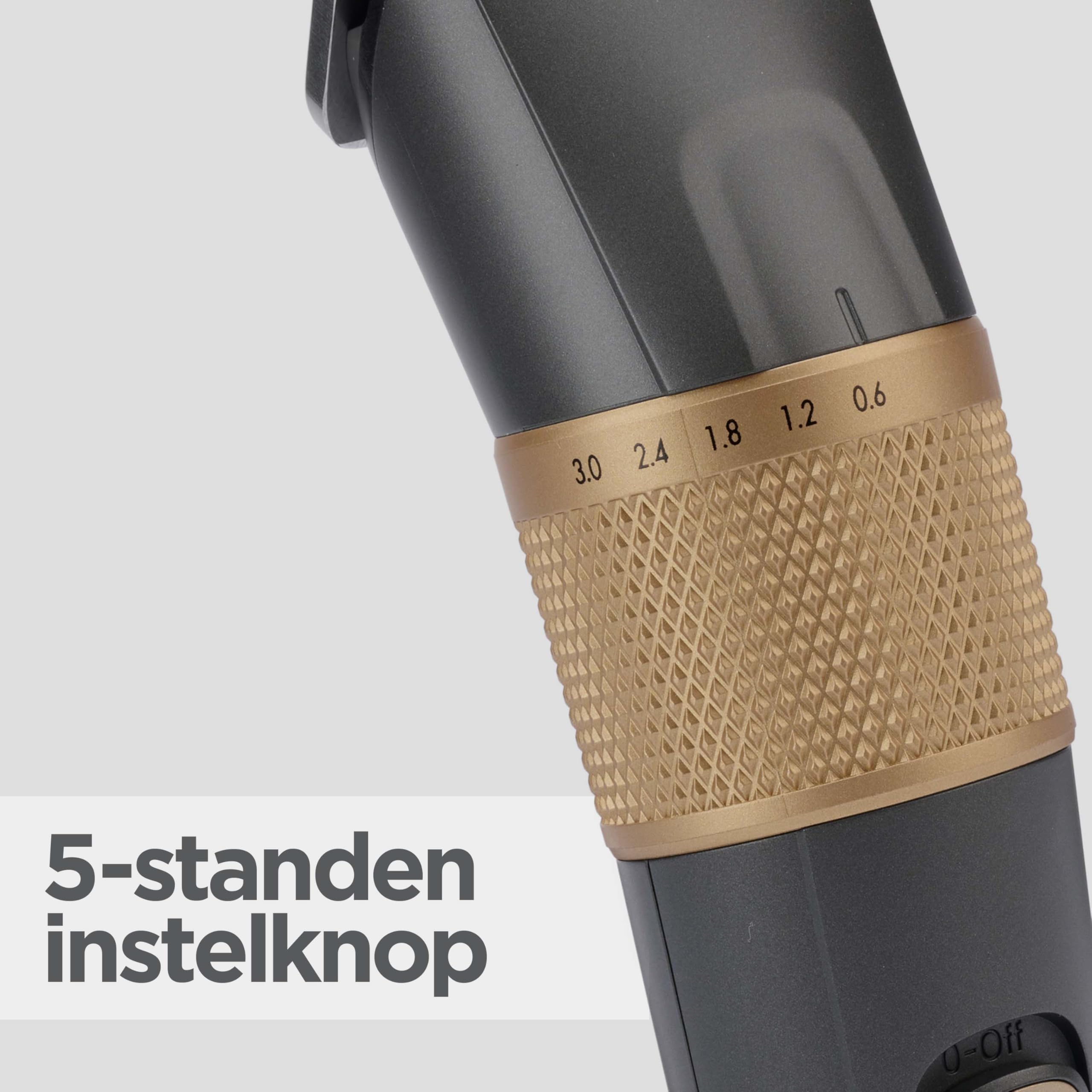 BaByliss Graphite Precision Haarschneider, 8 Kammführungen, 40 Schnittlängen, Kühl bleibende Graphit-Klinge, Lihitum-Ionen Akku, E987E