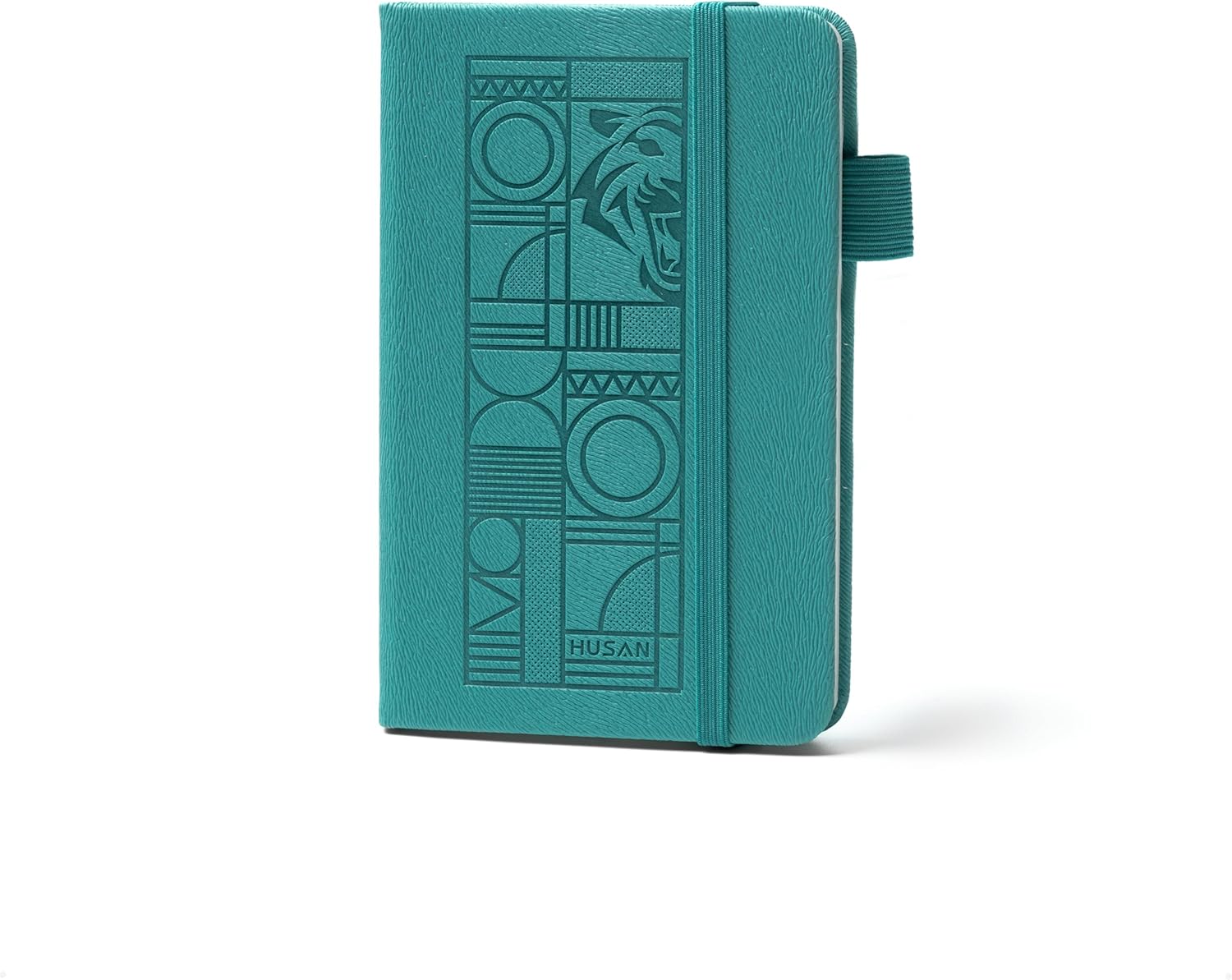 HUSAN Password Book with Alphabetical Tabs – Password Keeper for Internet Website, Leather Hardcover Thick Paper, 61 pages, 3.7″ x 6″, Turquoise Blue
