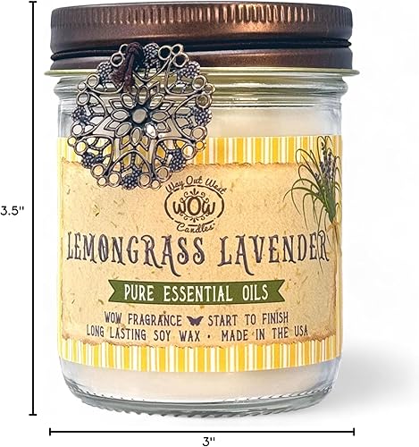 Miniatura 9 de Way Out West Candles Vela perfumada para el hogar  Vela en tarro de pino y piñón  Regalos de velas perfumadas  Velas de soja fragantes de larga