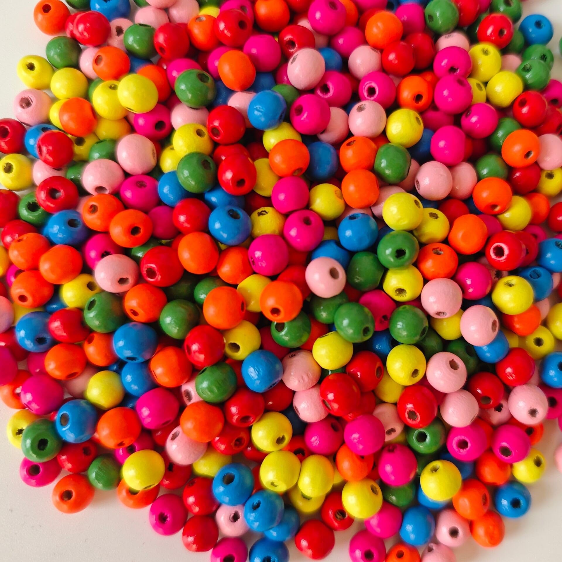3000 Bunte Holzperlen 3 Mm – Runde Mini-Perlen Mit Loch Für Schmuck, Armbänder, DIY-Bastelprojekte