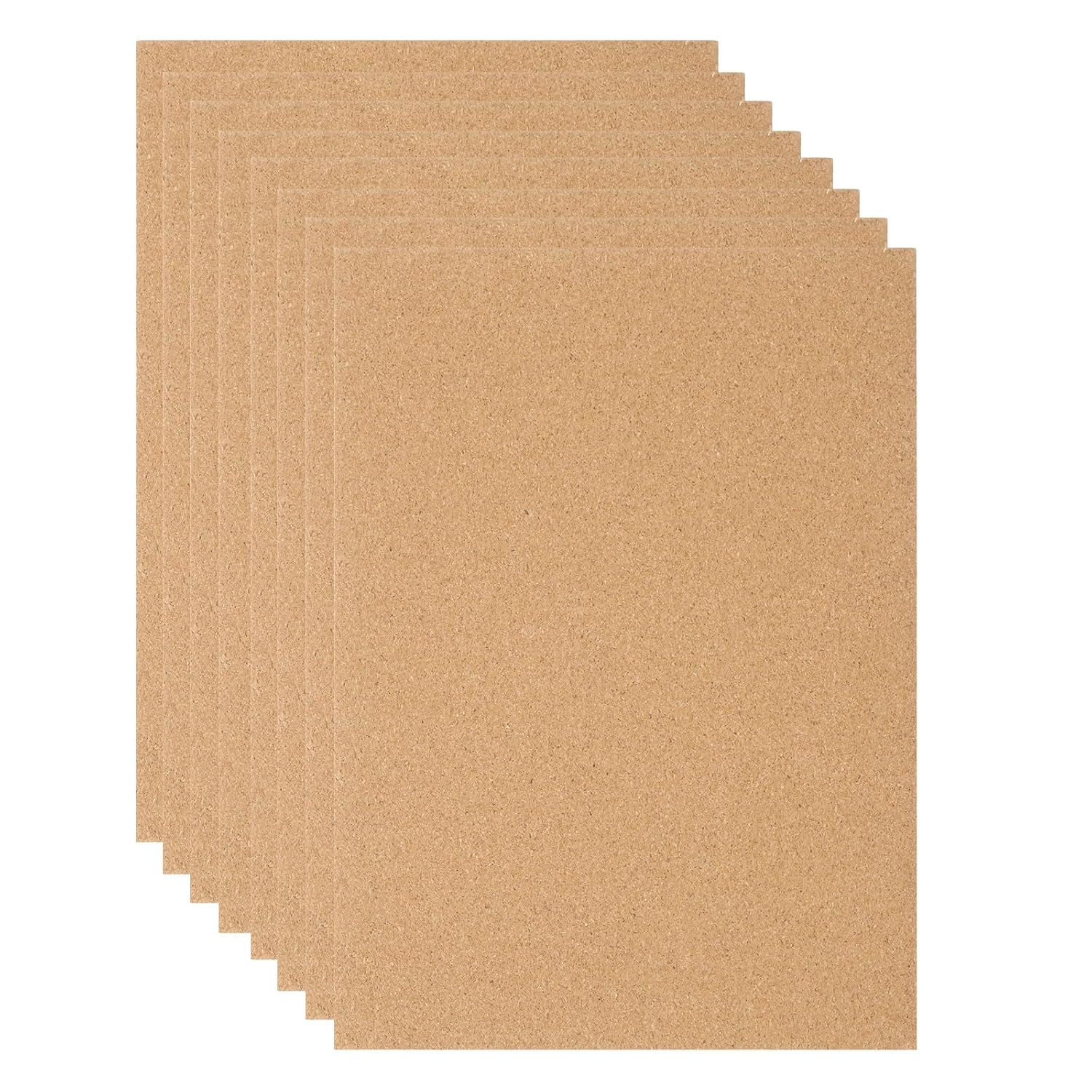 PATIKIL 8.3 x 11.7 Inch 2mm Thick Adhesive Cork Sheets, 12 Pcs Rectangle Cork Board Cork Tile Mat for Bulletin Coaster DIY Crafts Wall Decoration