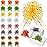 Poen 24 Pcs Organza Pull Bows Christmas 6 Inch Large Gift Wrapping Ribbon Bows Crafts for Present Wrapping with Ribbon for Gift Baskets Wedding Valentine Party Decor(Fresh Color)