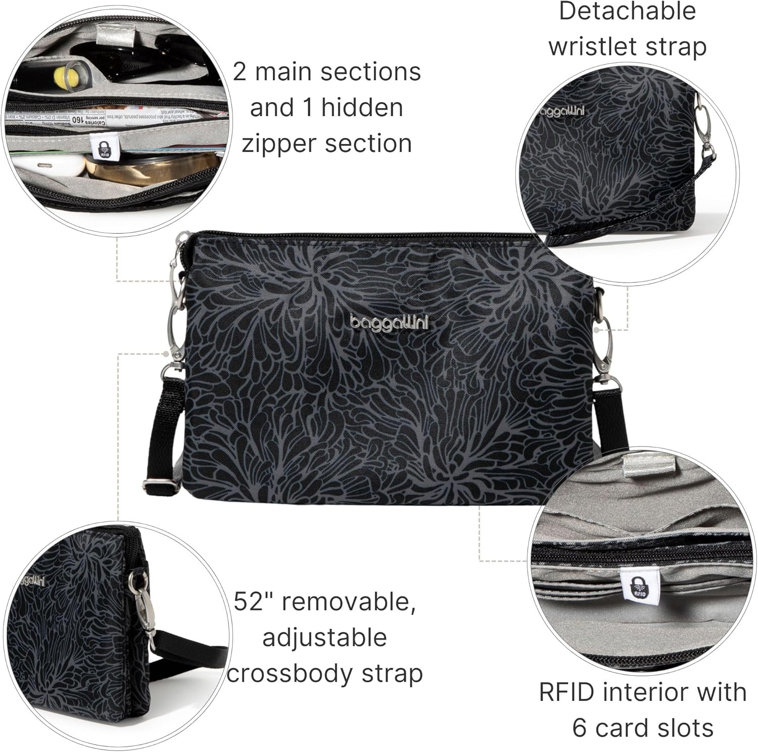 Baggallini womens The Only Mini Bag - Image 2