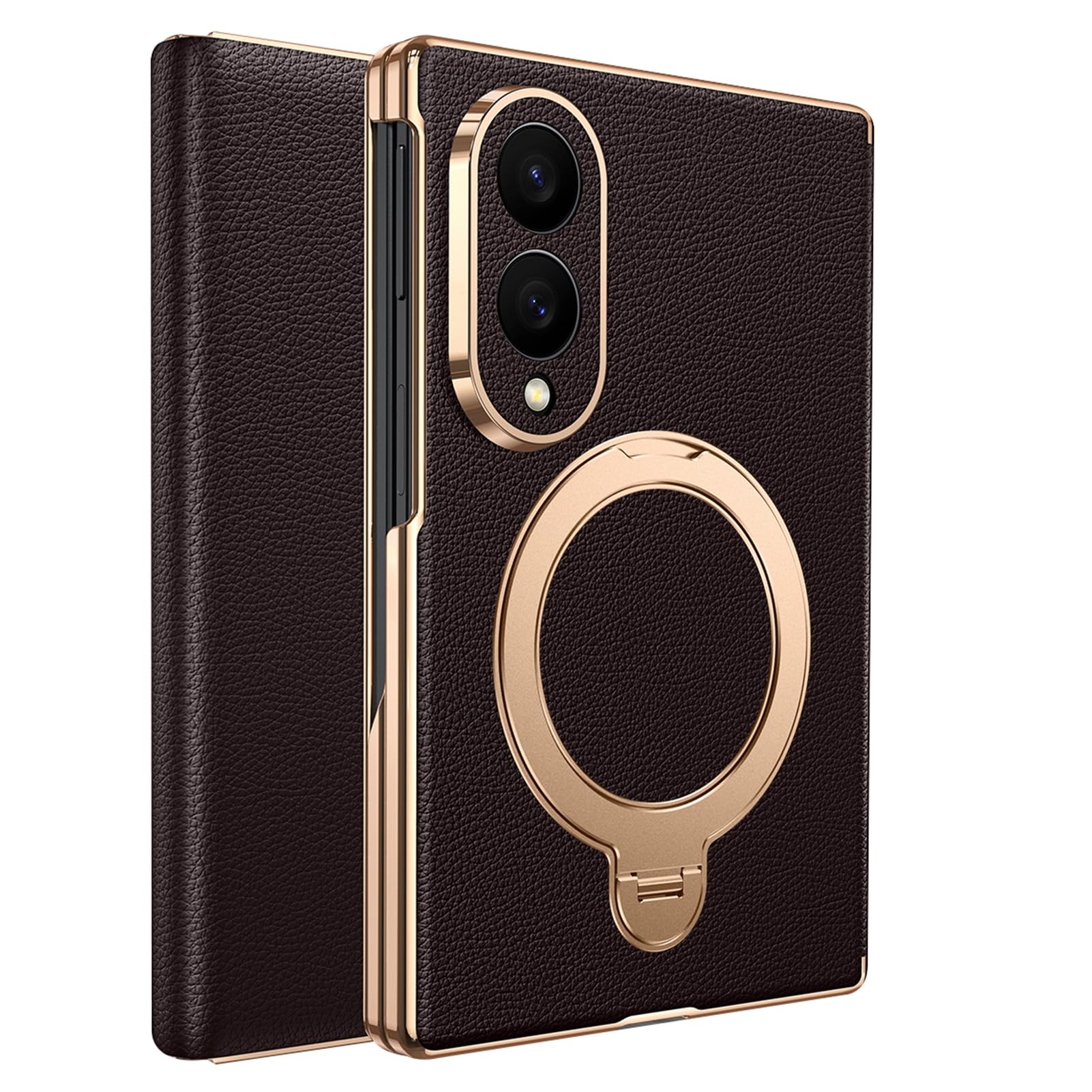 Custodia in vera pelle per Samsung Galaxy Z Fold8 Ultra, placcatura a libro