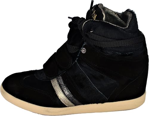 Serafini Scarpa Zeppa Donna Nero Sneakers Woman Black-41 : Amazon.it: Moda