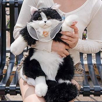 Amazon.co.jp: Chongker ぬいぐるみ リアルな猫 ぬいぐるみ