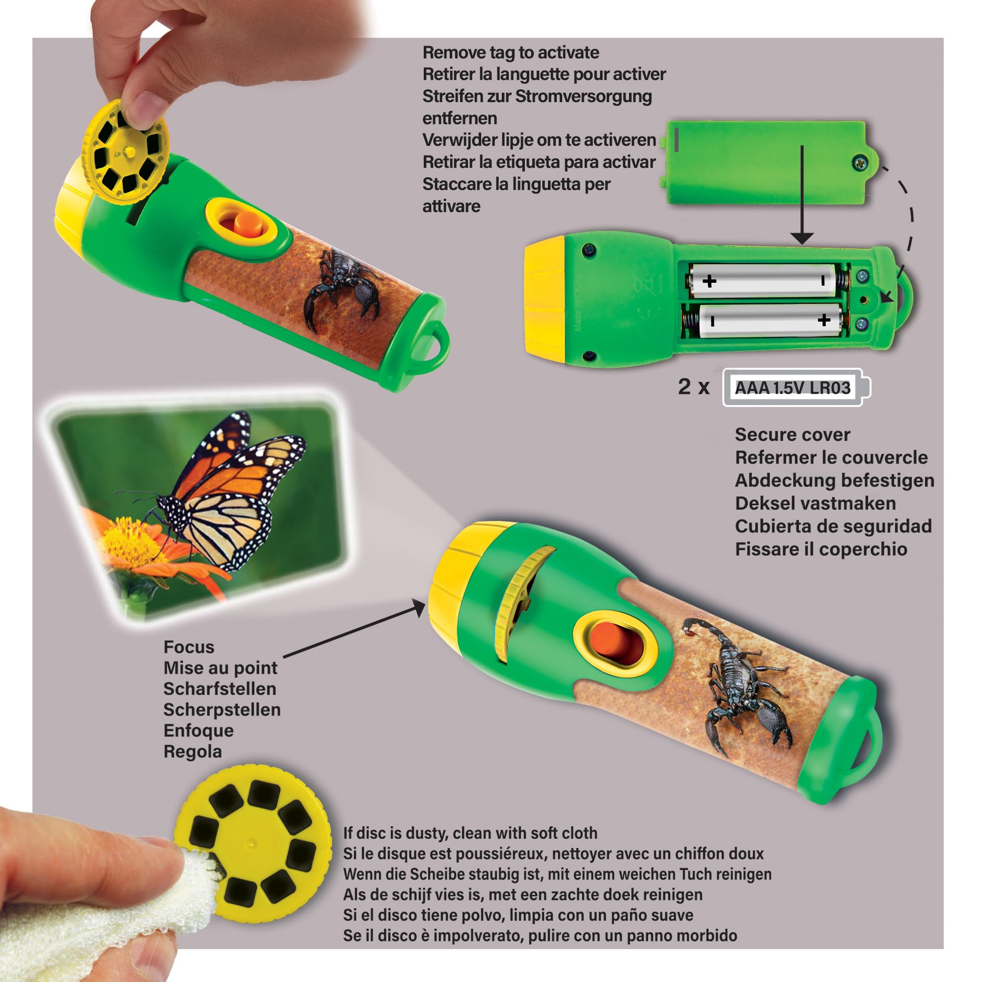 Natural History Museum Creepy Crawly Torch and Projector