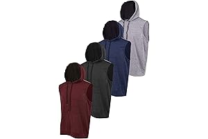 Reset Dri-Fit Muscle Hooded Gym Tank Tops for Men, Active Athletic Performance...