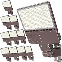 Vista 16 de Luz LED de estacionamiento de 200 W con fotocélula UL DLC Listado 30000LM comercial LED Shoebox Pole Lights Brazo Mount Luces de inundación