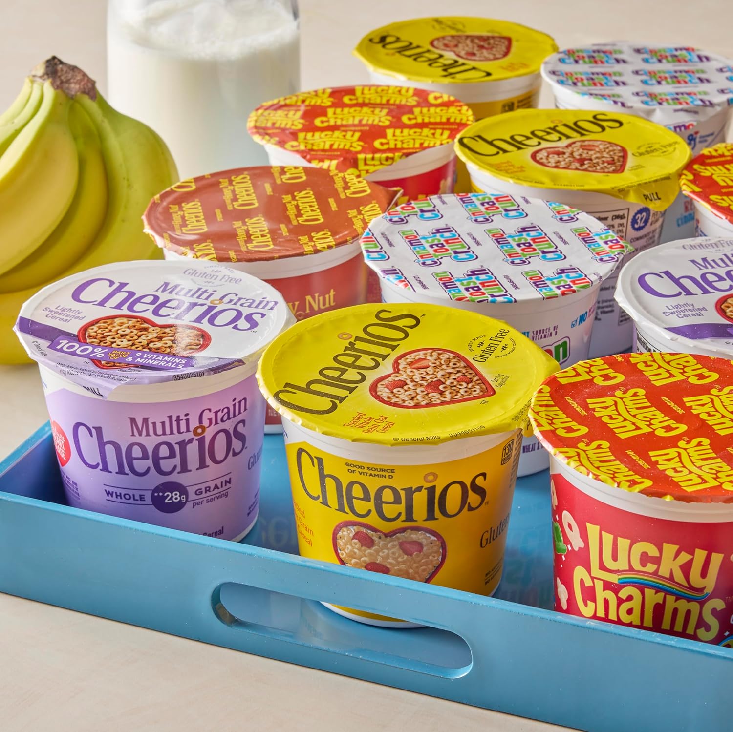 General Mills Adult Pack Assorted Cup Cereal, 60 Count