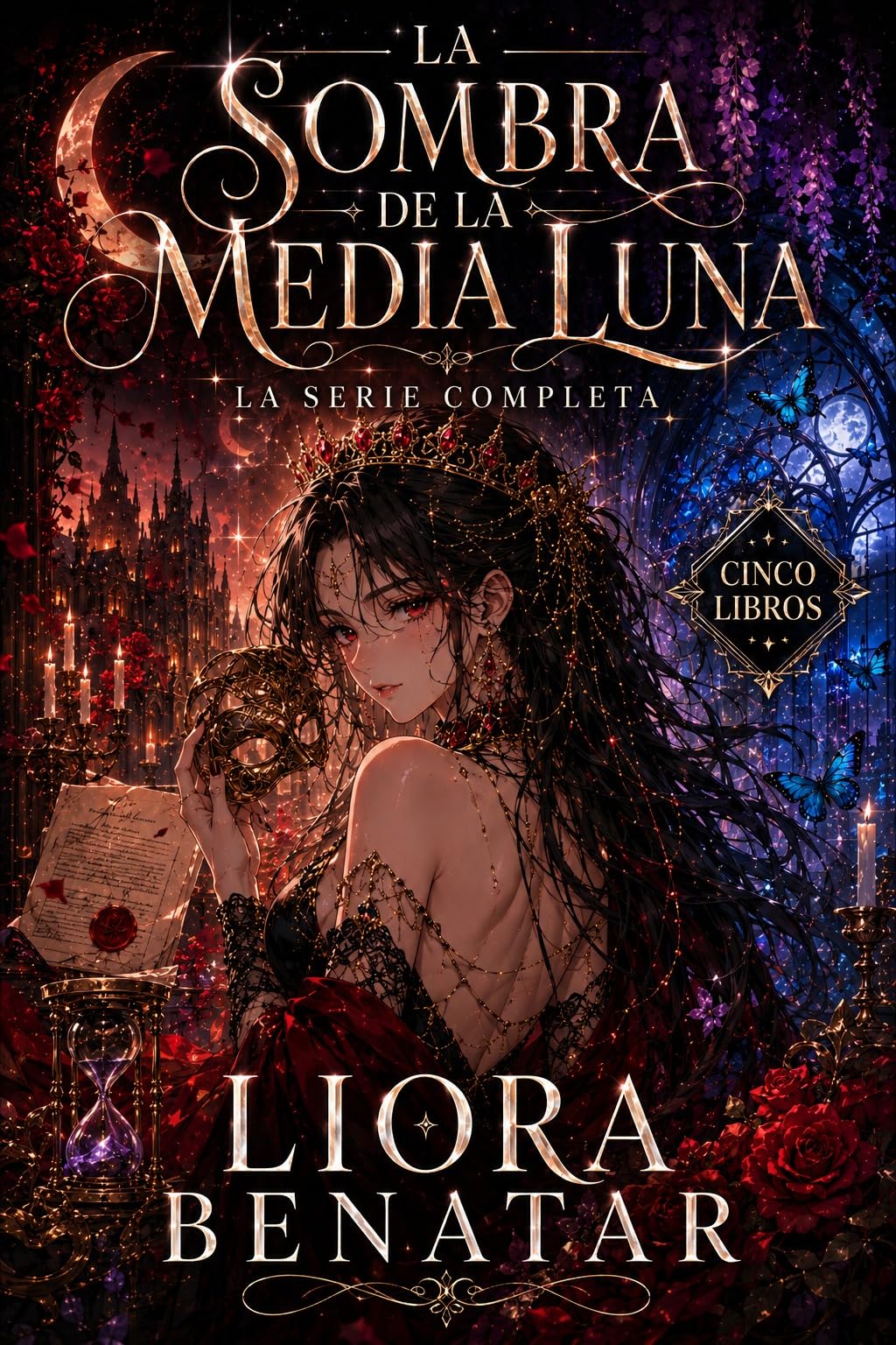 La Sombra de la Media Luna: Serie Completa: Cinco novelas de fantasía histórica paranormal, misterio y romance slow burn (Spanish Edition)