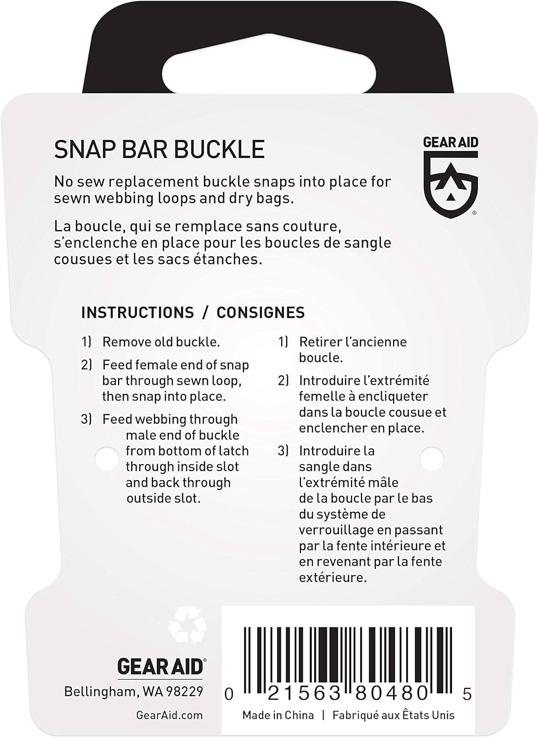 GEAR AID Snap Bar Buckle : Sports & Outdoors