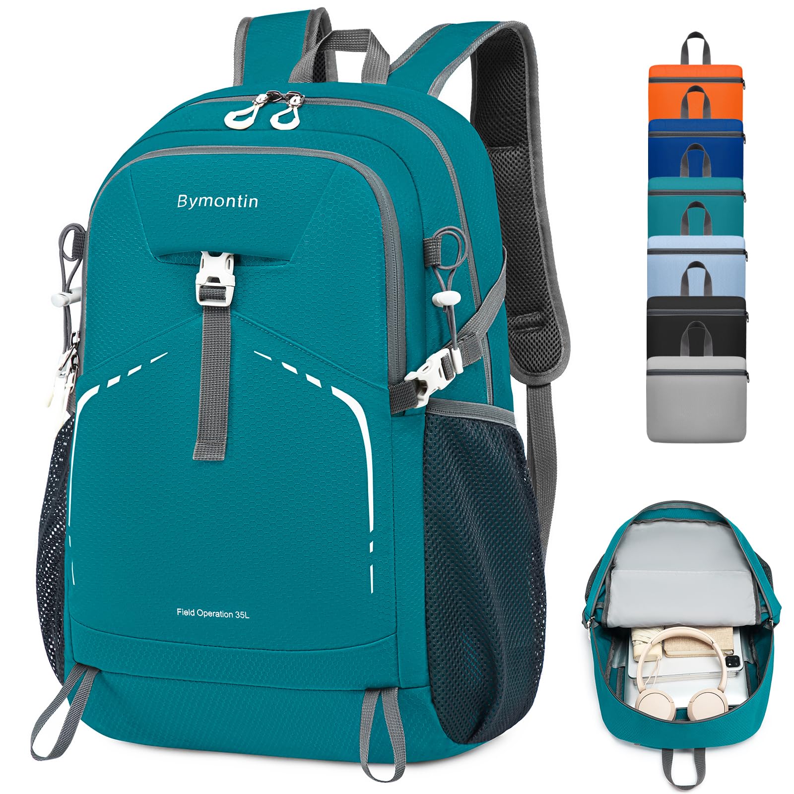 35L Lightweight Packable Backpack Foldable Daypack Travel Hiking Gym Green  | eBay