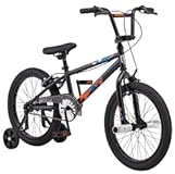 Mongoose Switch or Stun BMX Bike, 18 Inch Bike for Kids Ages 5-8, Steel Frame, Mag Wheels or Removable Training Wheels, Padded Seat, Coaster Brakes or Coaster Brakes and Hand Brakes