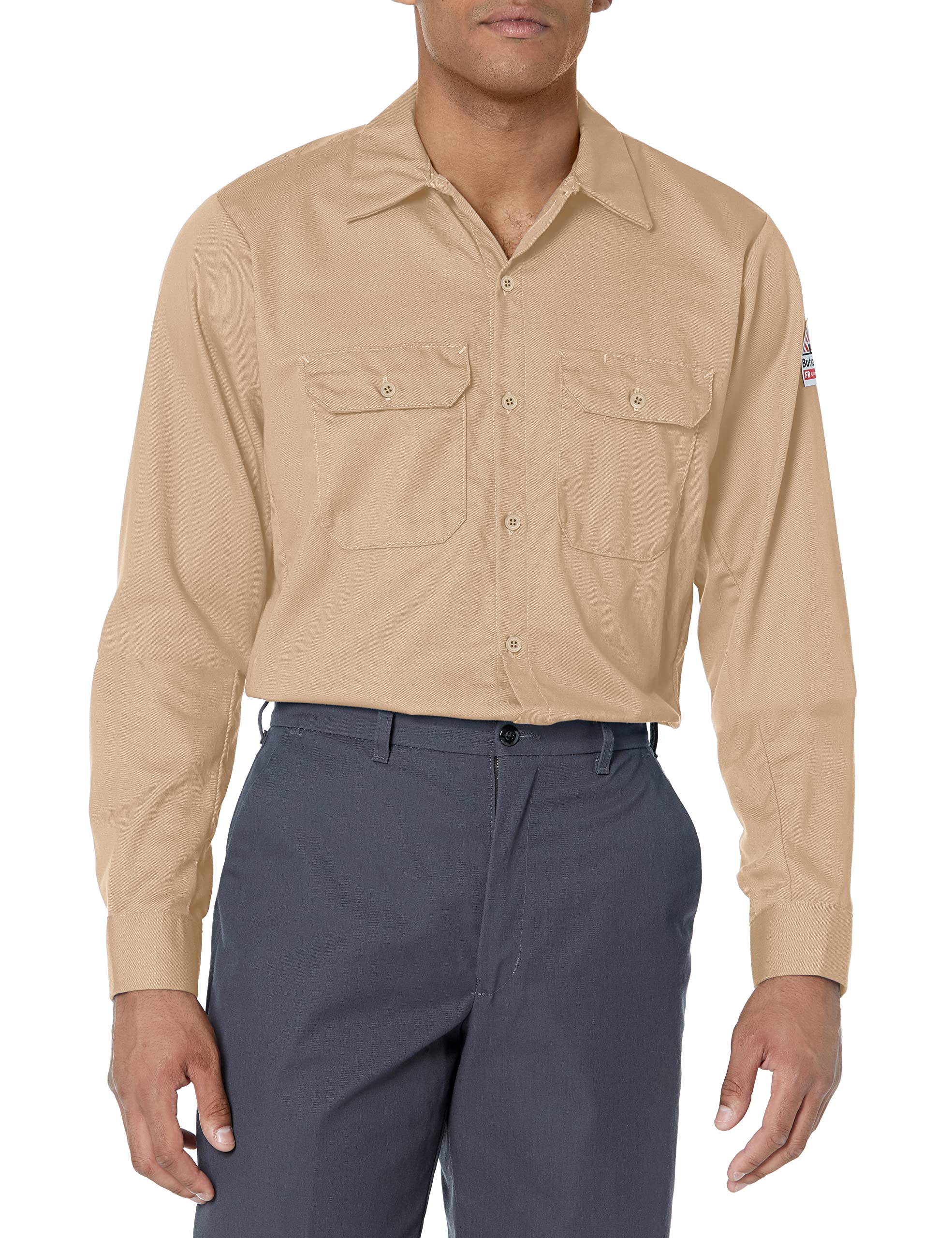 Bulwark Flame Resistant 7 oz Cotton/Nylon ComforTouch Work Shirt Large