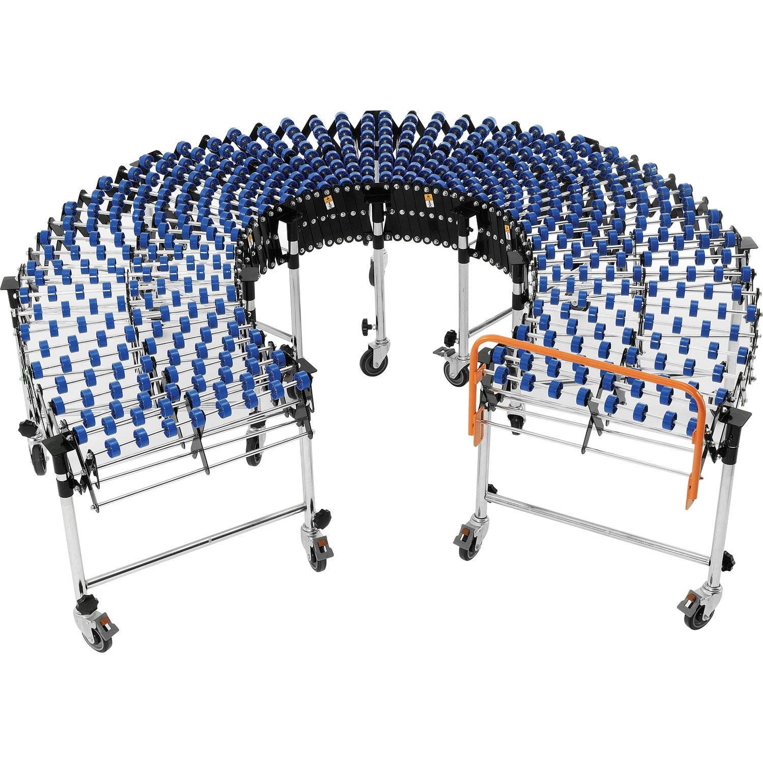24"W Portable Flexible & Expandable Conveyor, Nylon Skate Wheels, 6'2" to 24'8": Industrial Products: Industrial & Scientific